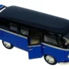 Miniatura Colecionável Perua Kombi Clássica 1962 Azul e Preto 1/32 - Image 2