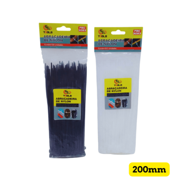 3053 ABRAÇADEIRA DE NYLON 200MMX3.6 C/100