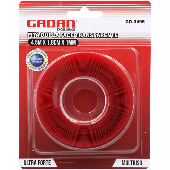 3495-FITA ADESIVA DUPLA FACE 1,7CM X 4,5M