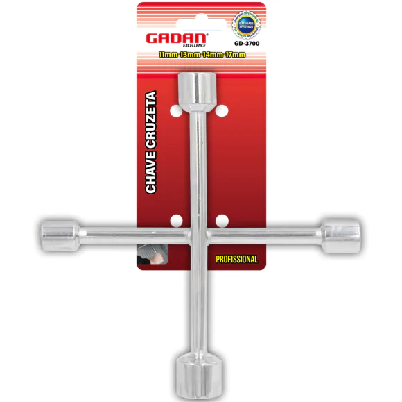 GD-3700 - CHAVE CRUZETA FIXA 11-13-14-17MM