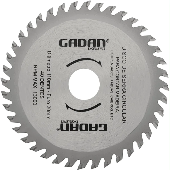 GD-3061 - DISCO DE CORTE 4" 40 DENTES PARA MADEIRA - Image 2