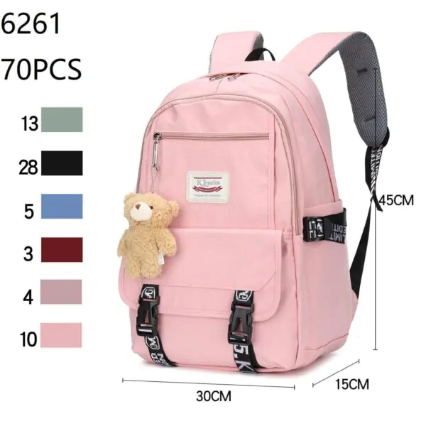 6261 - Mochila Feminina Básica CAIXA C/ 70 PEÇAS