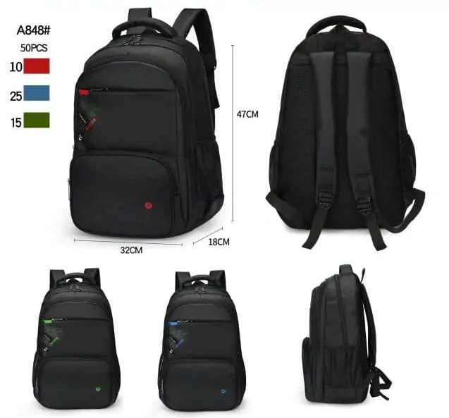 A848 - Mochila P/ Notebook CAIXA C/ 50 PEÇAS