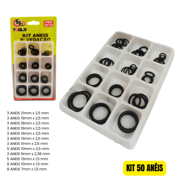 3072 KIT ANEIS P/ VEDAÇÃO UTILIDADES